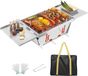Unyqoos® Barbecue à charbon compacte et portable pliable pour le camping et les fêtes en plein air