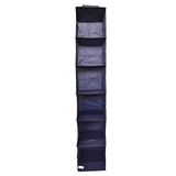 Organizer House Collection Organizer kast 30 x 30 x 120 cm, met 6 niveaus, ruimtebesparend, om op te hangen voor truien, T-shirts, schoenen, tassen - blauw