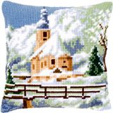 Vervaco Kruissteekkussen Kit Kerk in de Sneeuw PN-0021806
