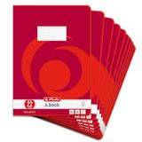 Herlitz 3322203 Schoolschrift (A4/16, liniatuur 22 (geruit), 16 vellen, verpakking van 10 stuks