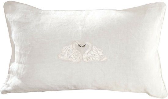 LOBERON Kussenhoes Rialuna crème 50x30 cm Linnen