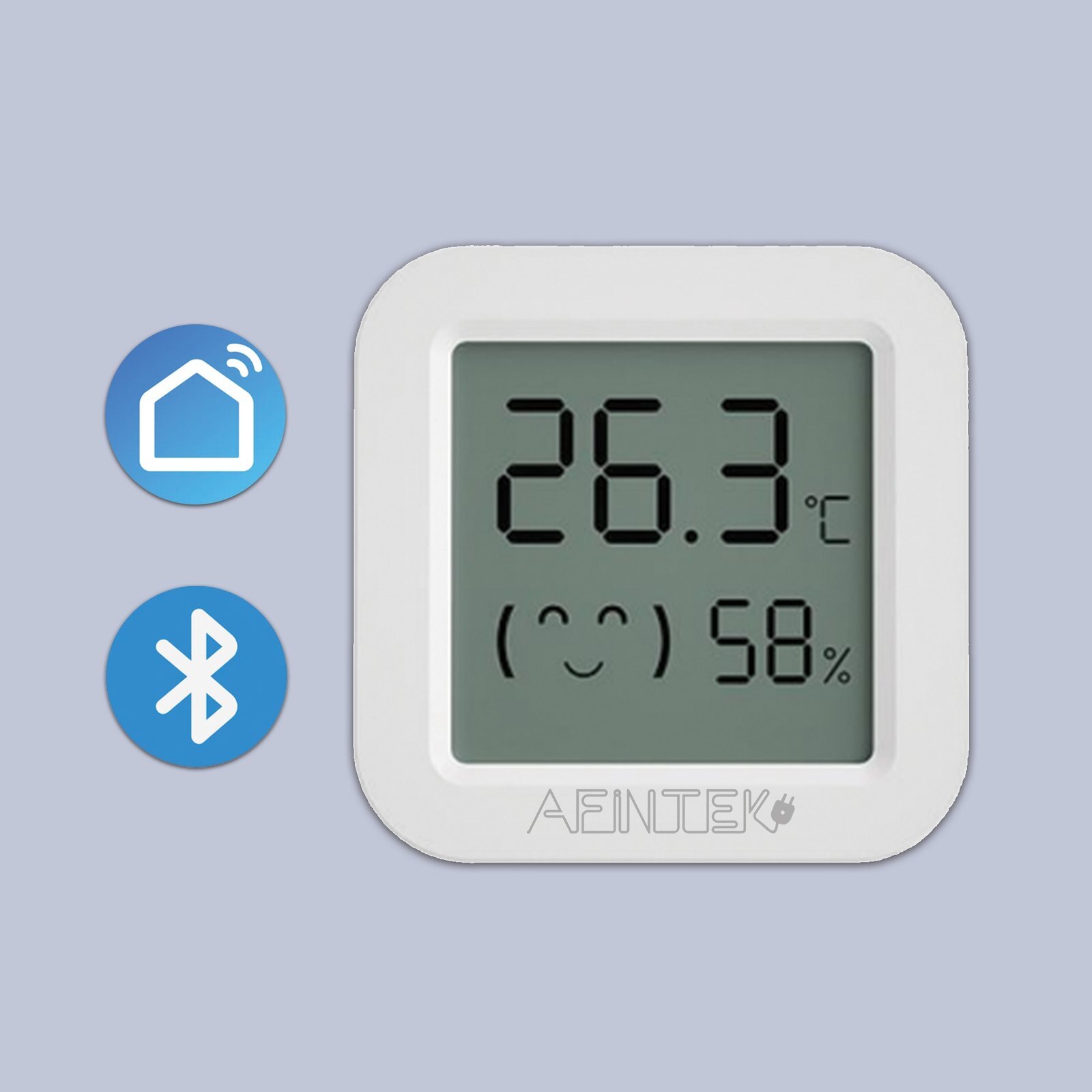 AFINTEK AFINTEK Smart Life Mini Bluetooth Thermometer & Hygrometer - Inclusief Batterij