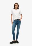 Superdry Vintage Skinny Jeans van Biologisch Katoen met Middelhoge Taille - Dames - Jeans - W26 - Fulton Vintage Blue