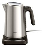 Braun WK 5205 BK bouilloire 1,7 l 2200 W Noir, Acier inoxydable