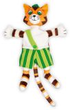 Pettersson & Findus Marionnette Chat Finus, 30 cm, brun/vert/blanc