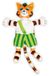 Pettersson & Findus Marionnette Chat Finus, 30 cm, brun/vert/blanc
