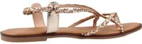 Les tropeziennes par M. Belarbi Dresco Halfonzo leren sandalen Goud Dames Maat 38