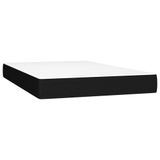 vidaXL Boxspringbed met matras, stof, zwart, 200x200 cm