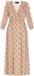 faina Jurk 'Fashion Look' beige / camel / olijfgroen / rosa