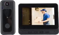 Merkloos / Sans marque Bol Video deurbel met camera - Slimme deurbel met beeld, WiFi, Nachtzicht en Tweeweg audio