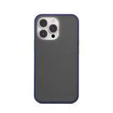 aiino Foggy hoes voor iPhone 13 Pro, semi-transparante hoes met matte afwerking, blauw
