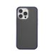 aiino Foggy hoes voor iPhone 13 Pro, semi-transparante hoes met matte afwerking, blauw