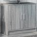 Maison Exclusive - Meuble sous lavabo gris Sonoma 63x29x55 cm Matériau dérivé du bois