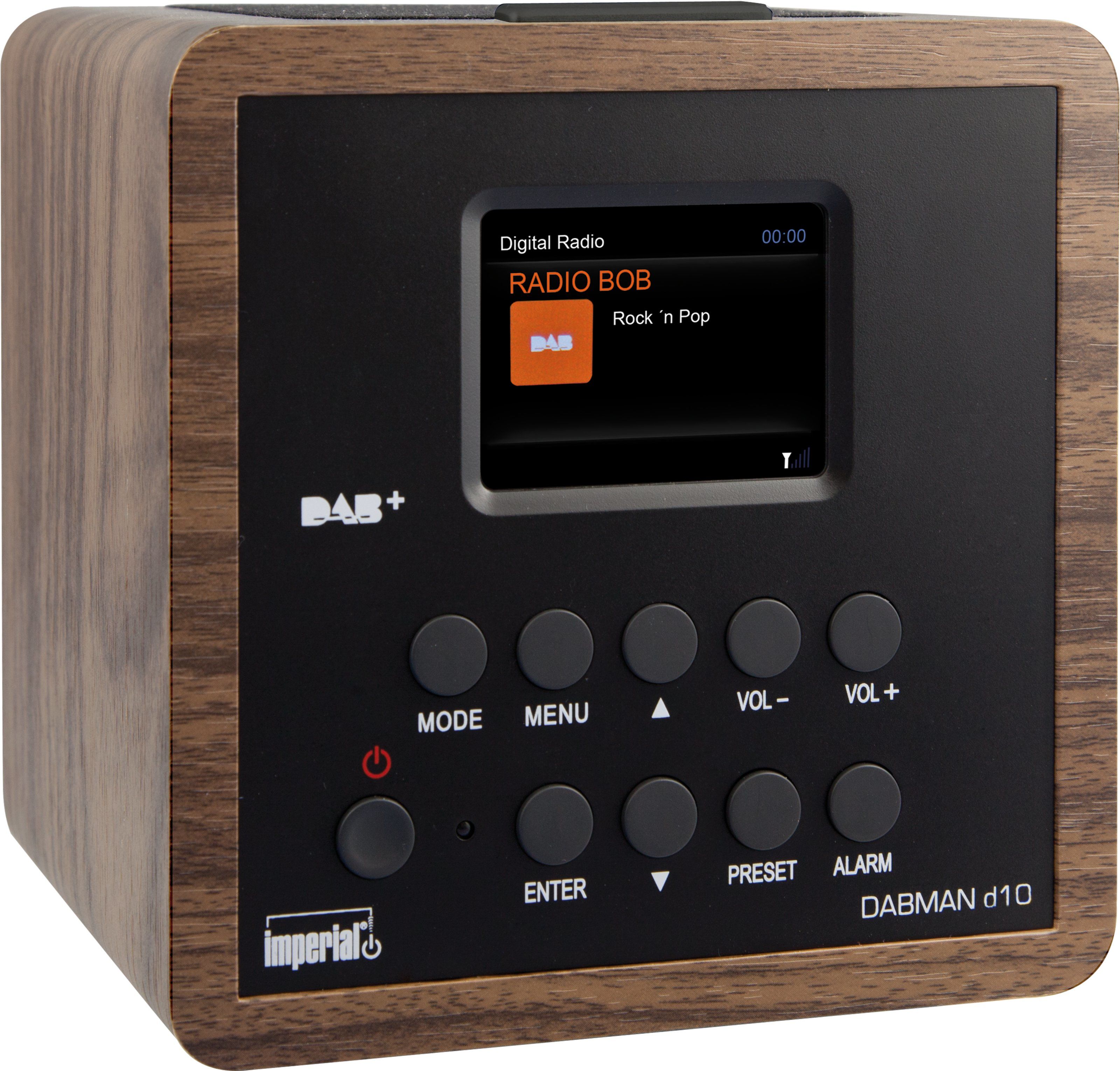 Telestar Imperial DABMAN d10 Personal Radio - DAB+, FM, Analog Tuner - Black/Wood
