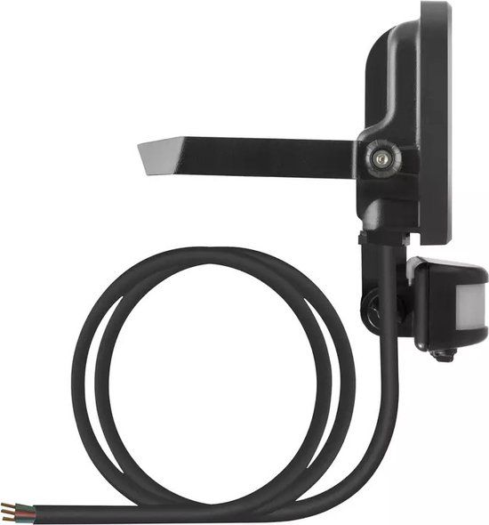 Ledvance LED Breedstraler Sensor GEN 3 Zwart 8W 1200lm 100D - 840 Koel Wit | IP66 - Bewegings- en lichtsensor - Symmetrisch