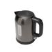 Aiwa Ryujin AKT-1000 Elektrische waterkoker, 1 liter, 2200 W, roestvrij staal, anti-vingerafdruk, Strix-bediening, 360° draadloze basis, metaalfilter, kleur: staal