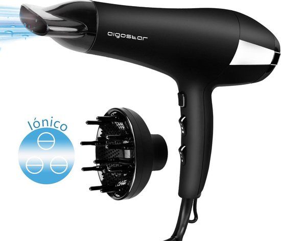 Aigostar Monique 32HIE - Hair Dryer with Diffuser - 2400W - Black