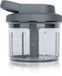 Zyliss Easy Pull Handmatige Foodprocessor – Grijs (Beluga) – 800 ml – Compacte Hakmolen – Zonder Stroom – RVS Messen