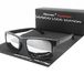 Rennec Sonnenbrille Herren Rechteckig Carbon Schwarz Design Silber Verspiegelt stabile Edelstahl Bügelgelenke, Markenschriftzug, UV400 Gläser