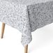 ECOMMERC3 Vlekafstotend tafelkleed voor rechthoekige tafel, 250 x 140 cm, grijs