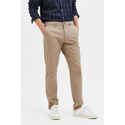 SELECTED HOMME SLHNEW MILES Slim Fit Trousers - Greige
