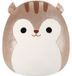 Squishmallows Plüschtier Eichhörnchen Sawyer, 40 cm, braun, mit Glitzer, Originalkollektion