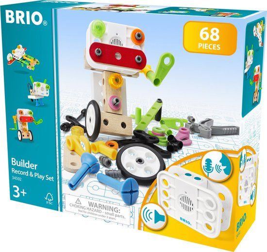 BRIO Builder Record & Play Set - 34592 | 12-delig | 3+ jaar