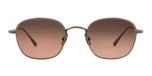Garrett Leight Cascade M Sun Lunettes de Soleil Unisexe Doré Géométrique Rose 51mm