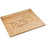KESPER buffetplaat/fornuisafdekplaat met inbrand, materiaal: bamboe, afmetingen: 56 x 50 x 4 cm, houtdikte: 1,6 cm, kleur: bruin