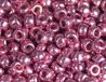 Japanse rocaillekralen, verzinkt, roze, 2,2 mm, 11/0, 100 g