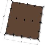 DD Hammocks Tarp 3x3 Coyote Brown