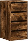 vidaXL Ladekast 40x41x76 cm bewerkt hout gerookt eikenkleurig