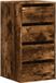 vidaXL Ladekast 40x41x76 cm bewerkt hout gerookt eikenkleurig