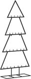 vidaXL Kerstboom 125 cm Metaal Zwart