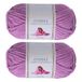 Utopia Crafts Cuddle Super Chunky Chenille Soft Yarn for Knitting and Crochet 2x 100g (Lavender)