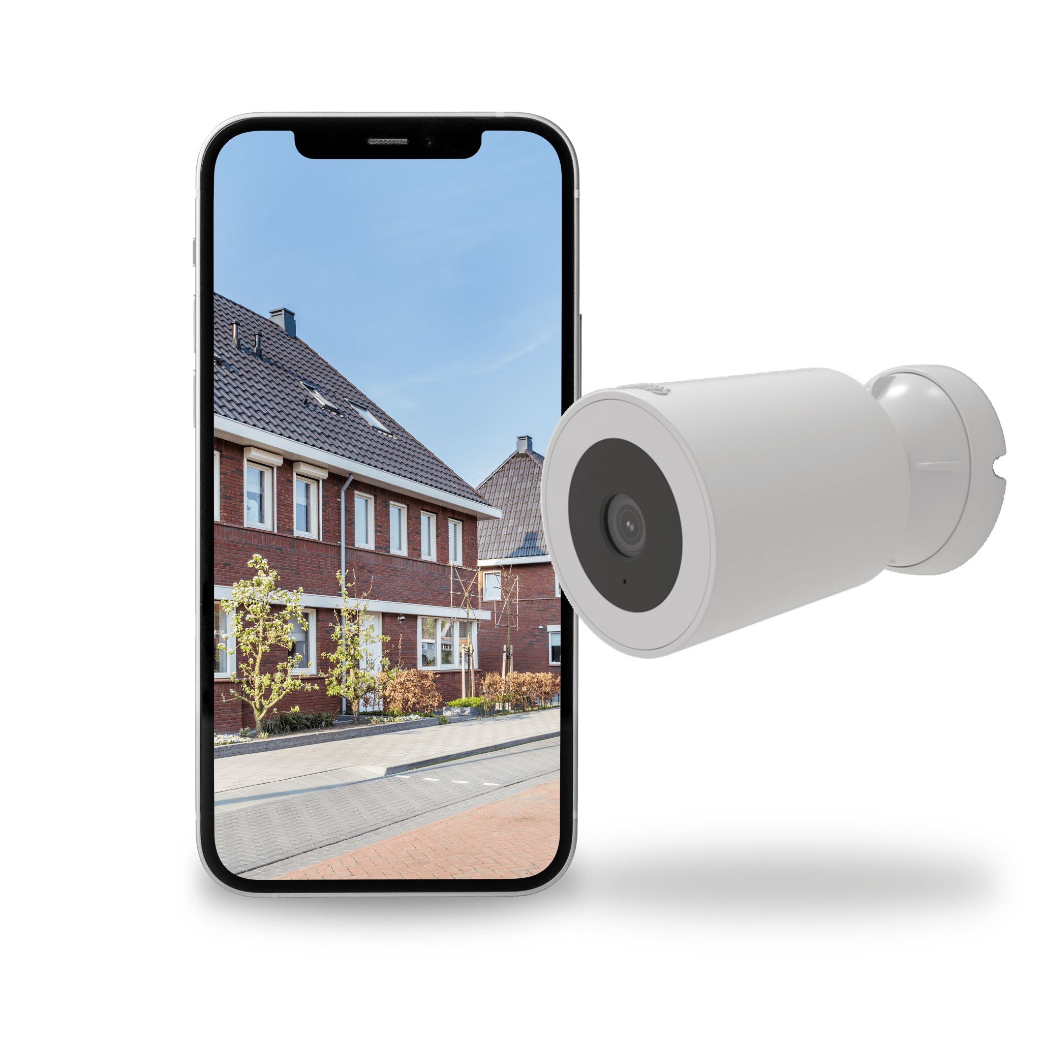 Calex Outdoor Spotlight Camera - 1080p - White - Wireless