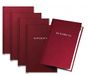 Exacompta 445103KHSB sollicitatiemap (zilverprint, premium manila-karton, DIN A4) 5-pack bordeaux