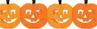 Merkloos / Sans marque Fest-Dekor Gmbh 2x stuks halloween feestslinger pompoenen 3 meter - Brandvertragend papier