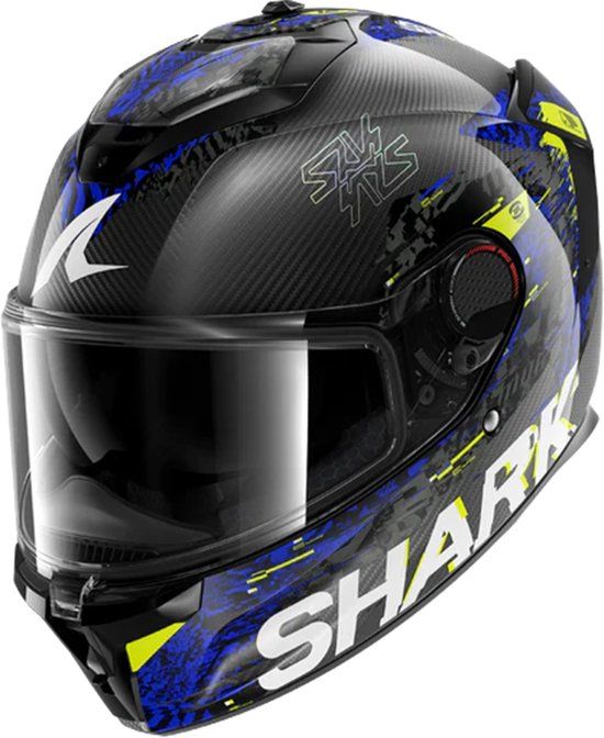 Shark Spartan GT Pro Carbon Speed-VIB Helm - Integraalhelm - Maat M - Koolstof/blauw
