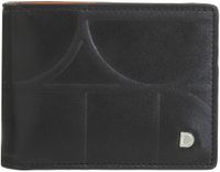 DuDu Up Portemonnee RFID-bescherming Leer 11 cm - Jongens - Horizontaal - black-bright yellow