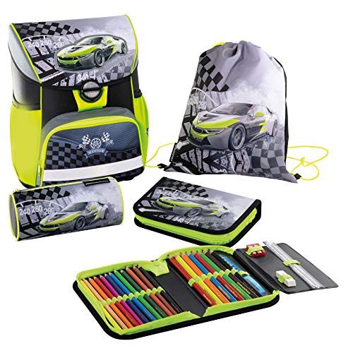 Eberhard Faber EFAlino 577615 Schooltassenset - Raceauto motief