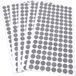 Adsamm FP-15-SA-GR-12-128-5 FP-15-SA-GR-12-128 640 x viltglijder, grijs, Ø 12 mm