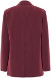 Pieces Blazer Pcbozzy Ls Loose Striped Blazer Noo 17130374 Tawny Port/pinstripe Dames Maat - L