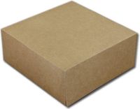 BrandNewCake® Boîte à gâteau - 19x19x8 cm - Carton - 50 Pièces - Marron