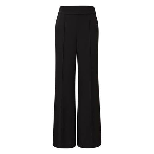 Comma Wide Leg Broek Zwart