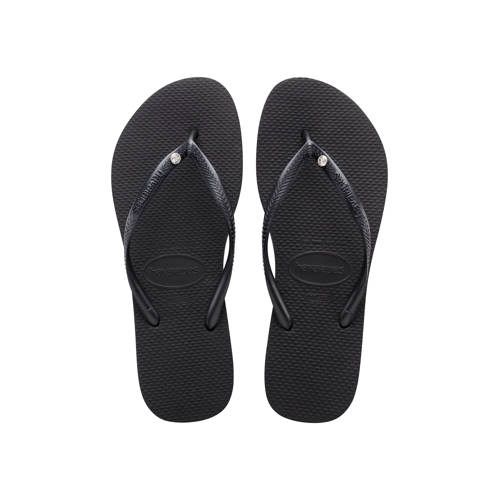Havaianas Slim Crystal SW II Teenslippers Zwart