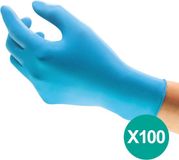 Ansell TouchNTuff® 92-670 Nitril Wegwerp Handschoenen, Blauw, Maat M, 100 stuks