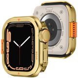 Merkloos Robuuste Metalen Hoes voor Apple Watch 45mm, Goud