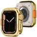 Merkloos Robuuste Metalen Hoes voor Apple Watch 45mm, Goud