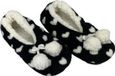 APA Partij Stunter Pantoffel laag model hartjesprint balletjes - Zwart / Wit - Maat 34 / 36